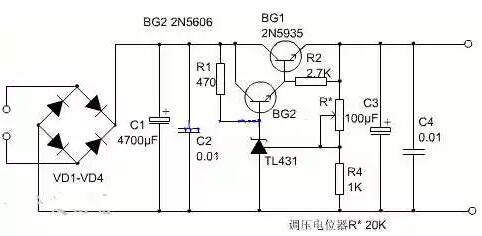 穩壓電源電路圖大全-電路圖原理分析及典型電路圖詳解-KIA MOS管