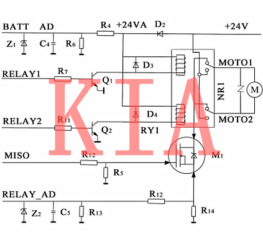 MOS管在電動車窗中的應用分享-KIA MOS管