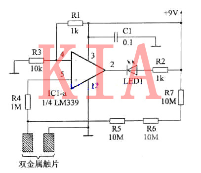 電子電路|觸摸開關(guān)電路圖分析-KIA MOS管